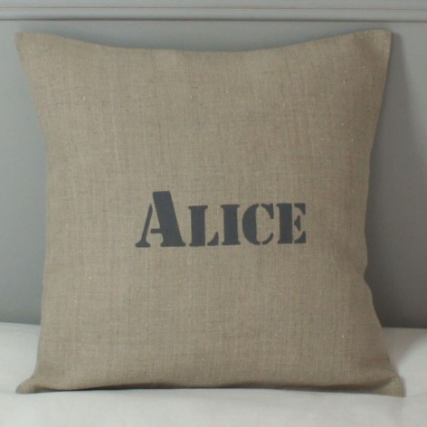 coussin personnalisé texte