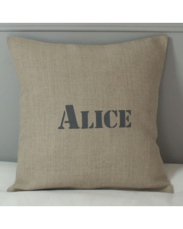 coussin personnalisé texte