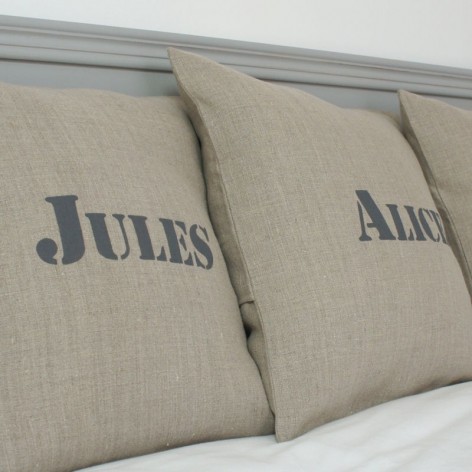 coussin personnalisé texte