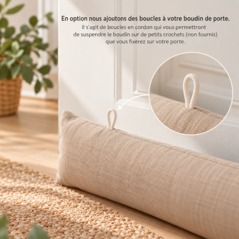 boucles d'accrochage boudin de porte