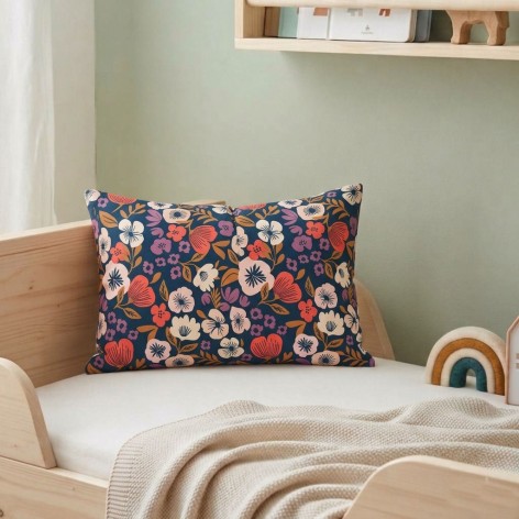 coussin enfant maternelle - fleurs