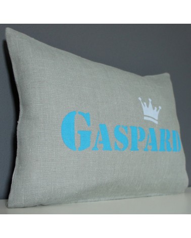 coussin prénom personnalisé enfant, couronne