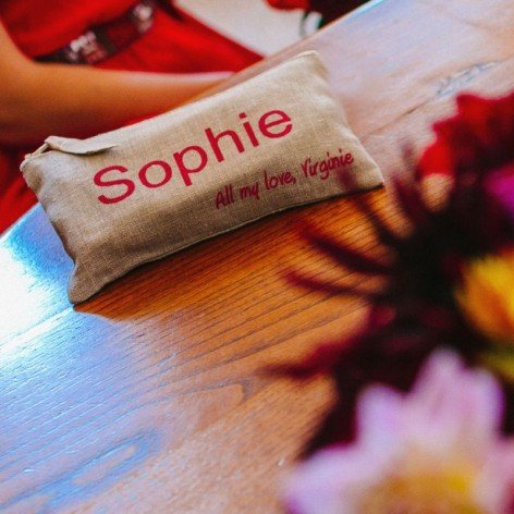 pochette personnalisée demoiselle d'honneur