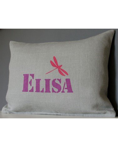 cadeau de naissance personnalisé, coussin fille