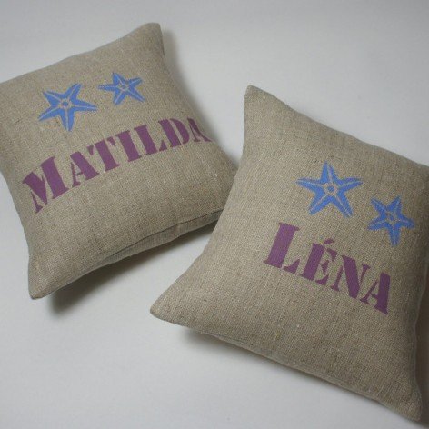 Coussin personnalisé école maternelle crèche