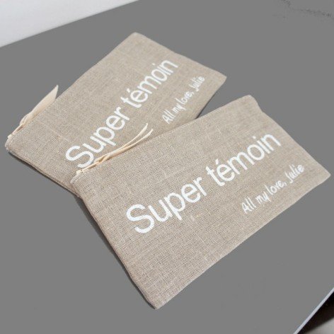 pochette personnalisée demoiselle d'honneur