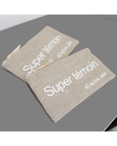 pochette personnalisée demoiselle d'honneur