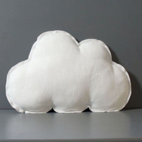 coussin nuage en lin pour chambre enfant