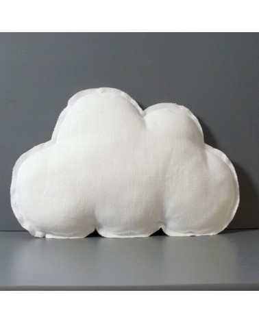 coussin nuage en lin pour chambre enfant