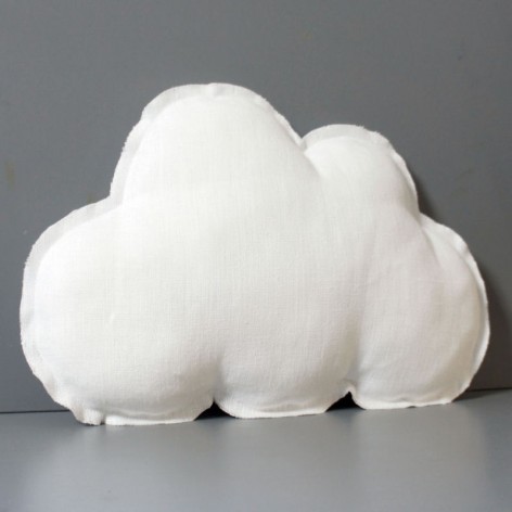 coussin nuage chambre enfant en lin