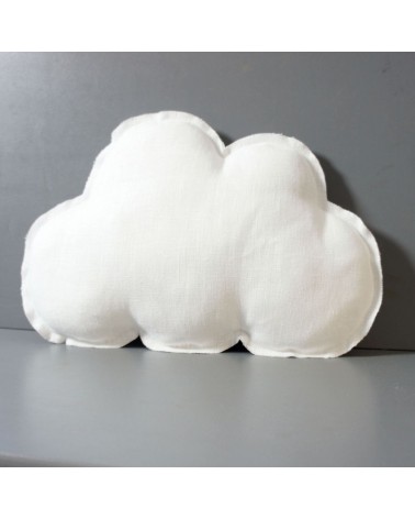 coussin chambre enfant nuage en lin