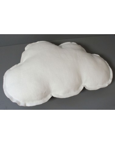 coussin nuage bébé et enfant en lin