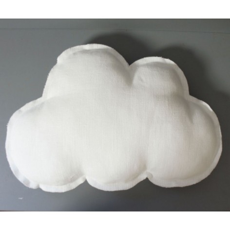 coussin nuage bébé et enfant en lin