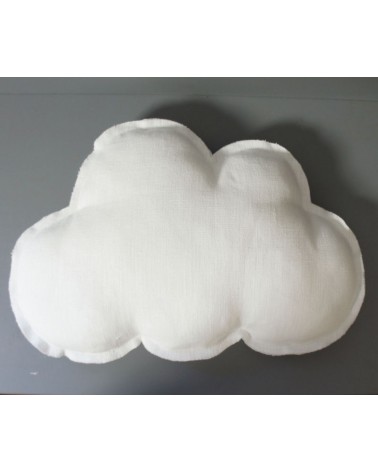 coussin nuage bébé et enfant en lin