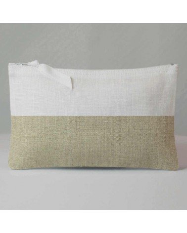 POCHETTE BICOLORE BLANC