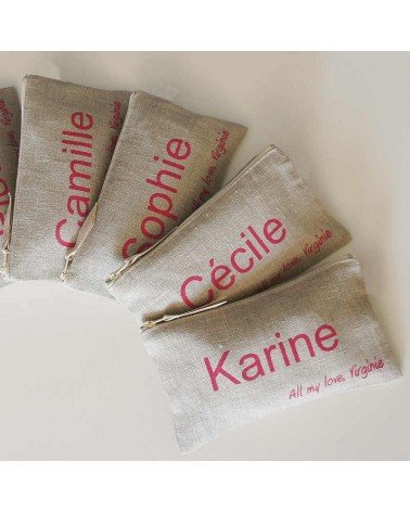 pochette personnalisée demoiselle d'honneur