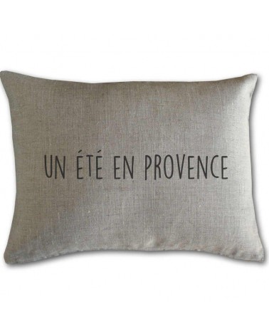 Coussin lin naturel un été en provence