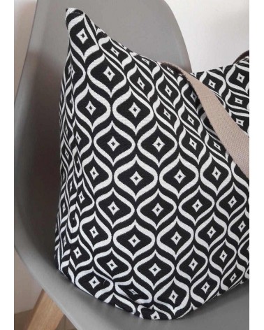 Cabas noir et blanc