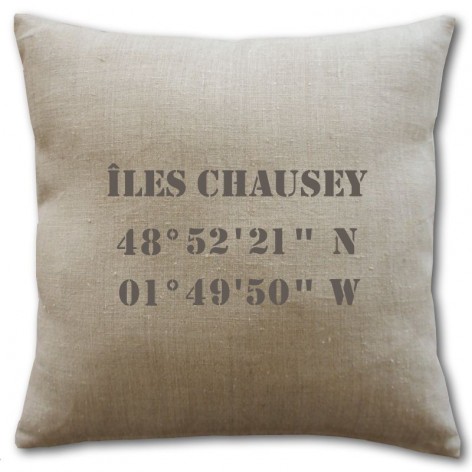 coussin personnalisé texte
