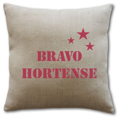 coussin personnalisé texte