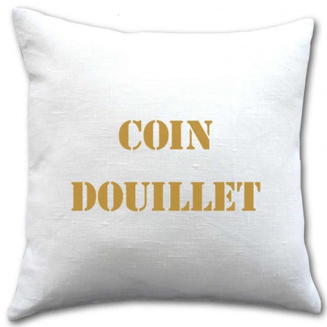 coussin personnalisé texte