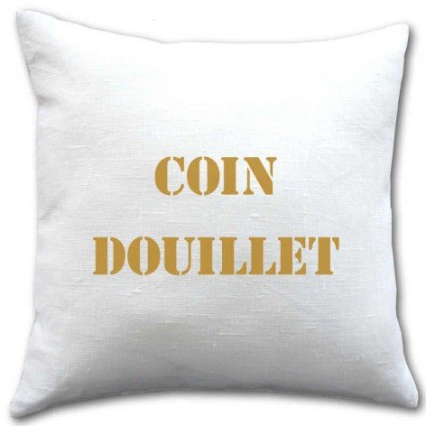coussin personnalisé texte