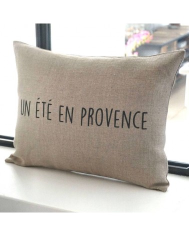 Coussin lin naturel un été en provence