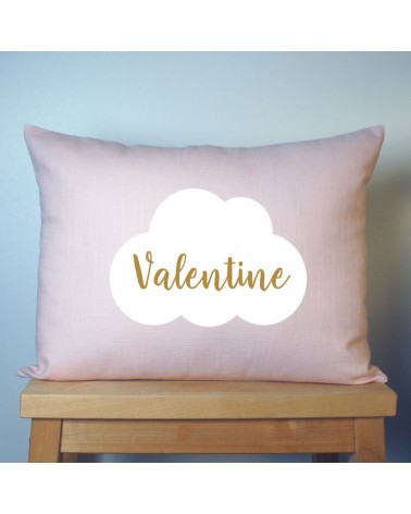 coussin personnalisé bébé, prénom, nuage