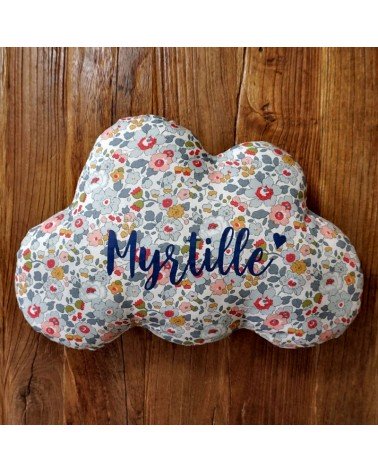 Coussin nuage Liberty Betsy personnalisé