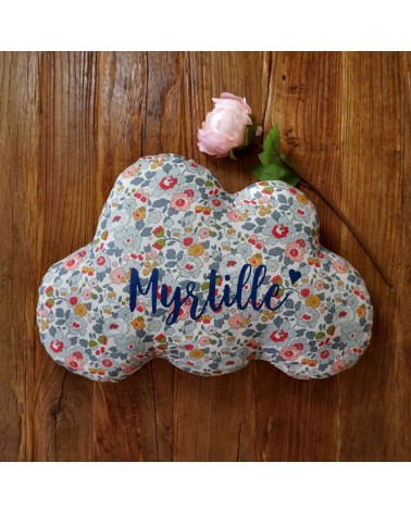 Coussin nuage Liberty Betsy personnalisé