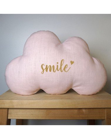 Coussin nuage rose Smile