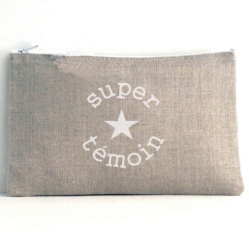 Pochette Super Témoin Etoile, cadeau témoin
