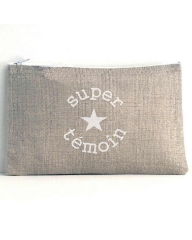 Pochette Super Témoin Etoile, cadeau témoin