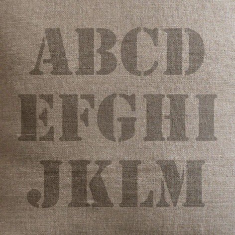 coussin lin personnalisé prénoms