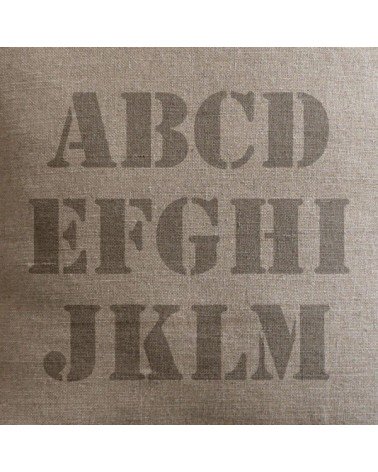 coussin lin personnalisé prénoms