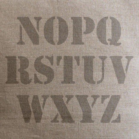 coussin lin personnalisé prénoms