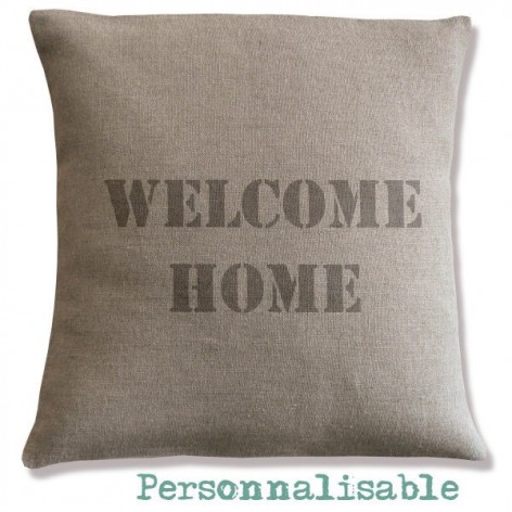 coussin personnalisé texte