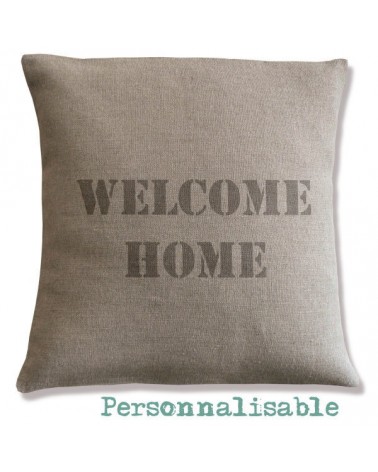 coussin personnalisé texte