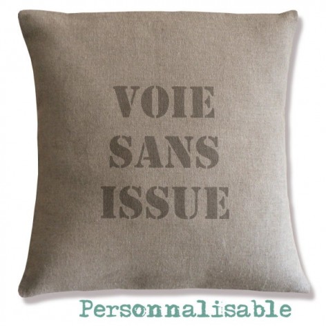 coussin personnalisé texte