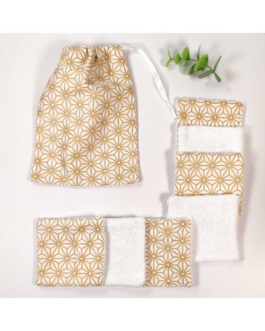 Lingettes démaquillantes lavables avec pochon de rangement