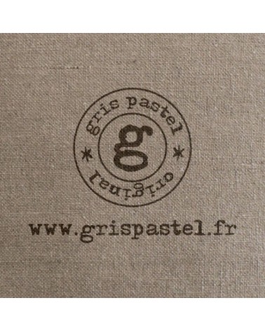 housse coussin lin lettre 40x40 cm