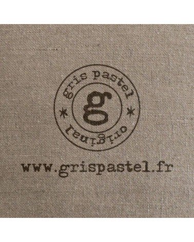 housse coussin lin lettre 40x40 cm