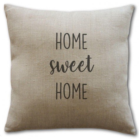 coussin home sweet home 40x40 cm