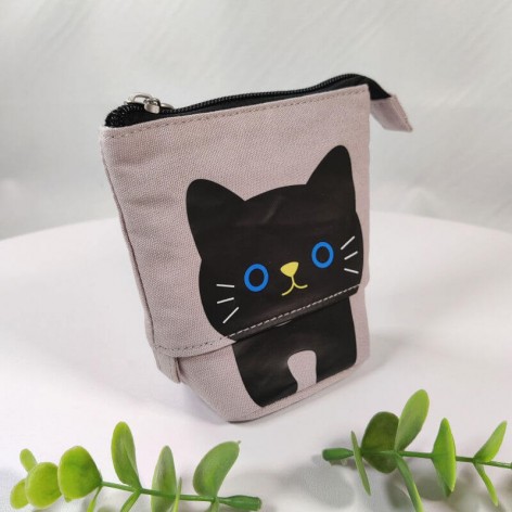 trousse télescopique chat coloris gris