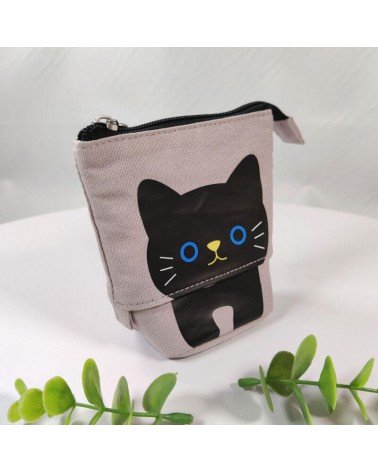 trousse télescopique chat coloris gris