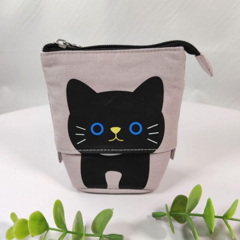 trousse télescopique chat coloris gris