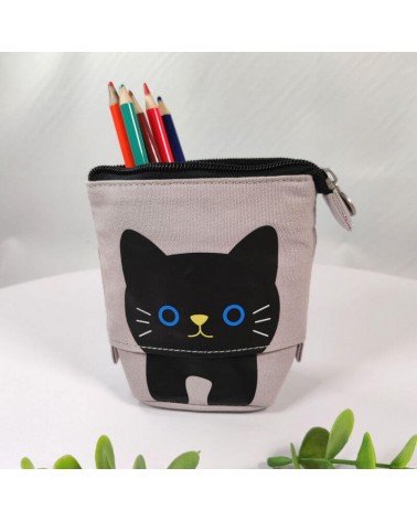 trousse télescopique chat coloris gris