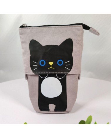 trousse télescopique chat coloris gris