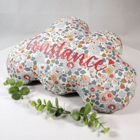 coussin nuage personnalisé liberty betsy fuchsia
