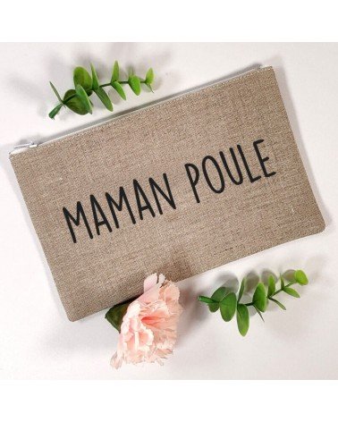 pochette maman poule, cadeau fête des mères, cadeau maman